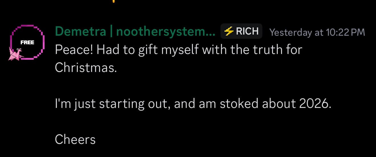 Demetra gifted herself Truth Engine for Christmas