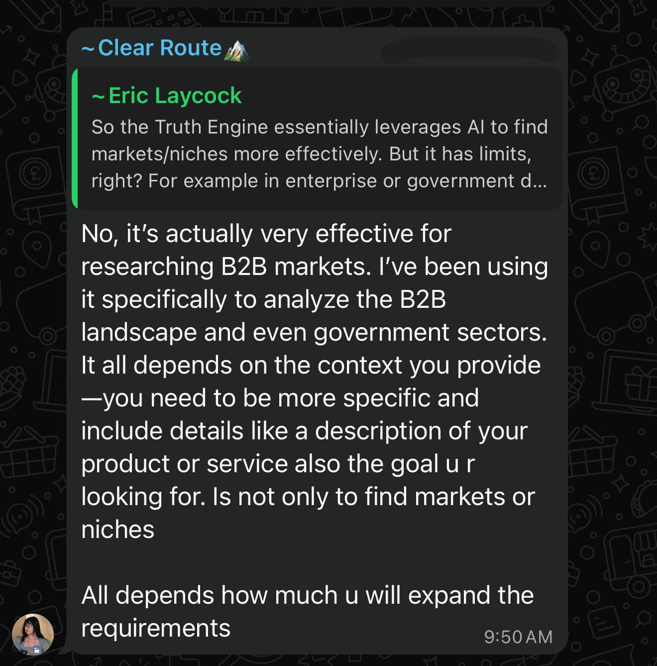 B2B market research discussion - effective for analyzing landscapes